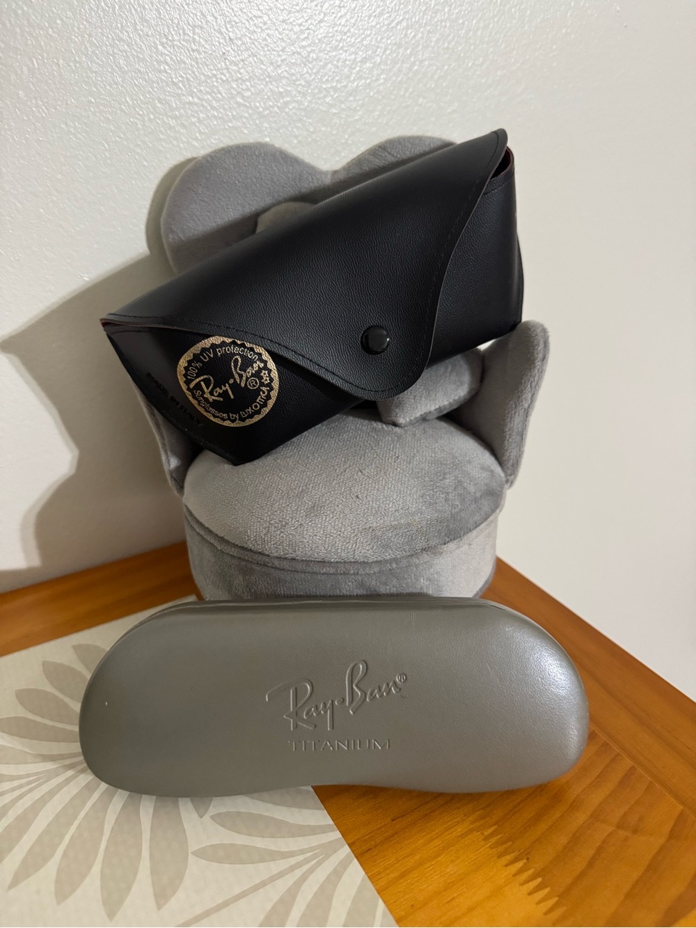 Titanium Black Ray-Ban Sunglasses Case Set of Two